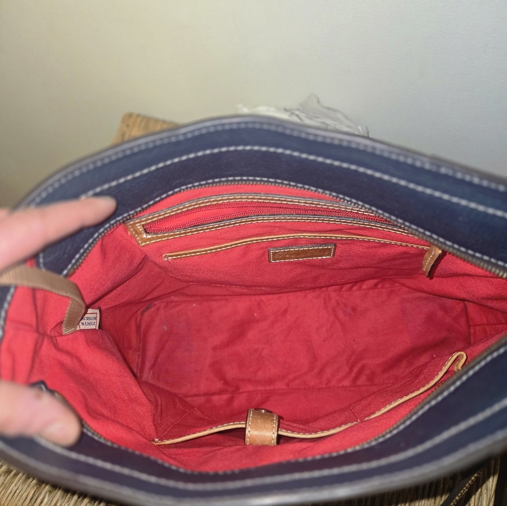 Dooney & Burke, lexington Midnight blue Pebble Leather Tote - Picture 10 of 16